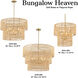 Bungalow Heaven 4 Light 16 inch Soft Brass Pendant Ceiling Light